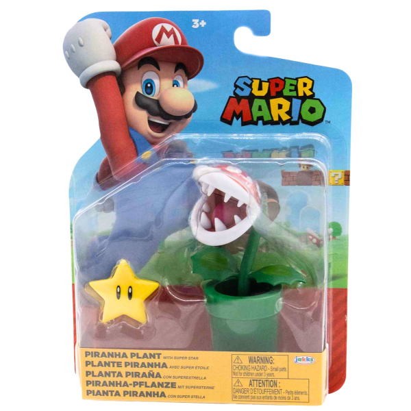 World of Nintendo Minifiguren Super Mario (Wave 40) Piranha Plant with Star